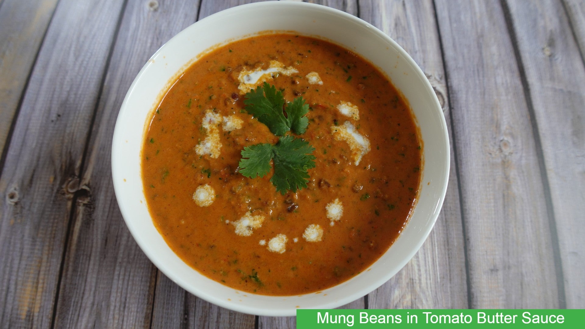 Mung Beans in Tomato Butter Sauce (Mung Makhani)