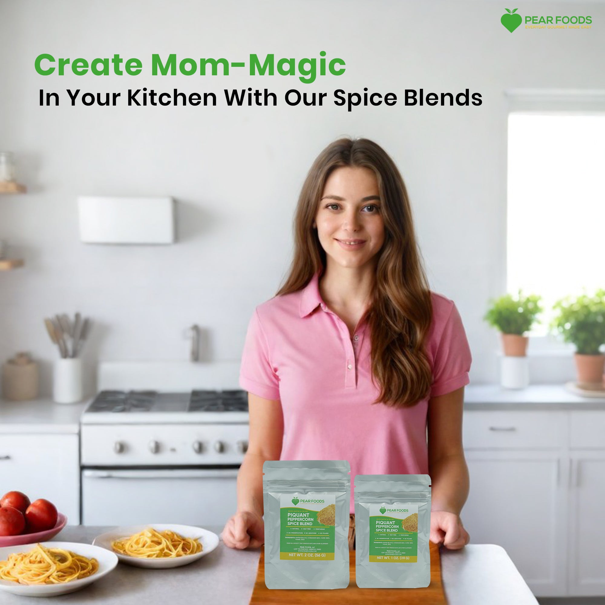 Piquant Peppercorn Spice Blend | Gourmet Pear Spice Mix | Pear Foods